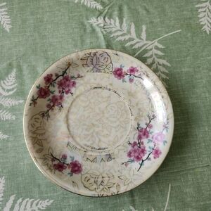 Vintage Cottagecore Floral Lusterware Tea Cup Saucer Made In Japan